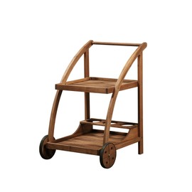 Linon Justice Catalan-Outdoor Trolley, Teak