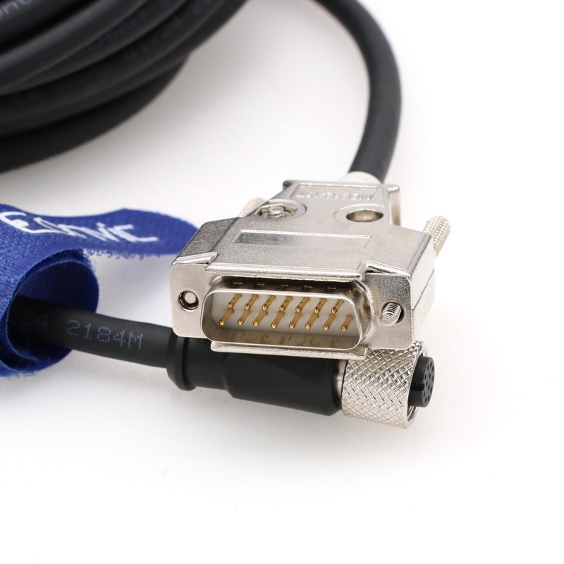 Eonvic M12 to DB15 Shielded Data Cable for Cognex Industrial