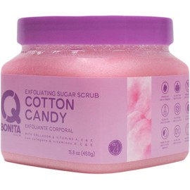 Q Bonita Exfoliante Corporal. Azuca Rosa y Vitaminas. Sugar Scrub 450g (Cotton Candy)