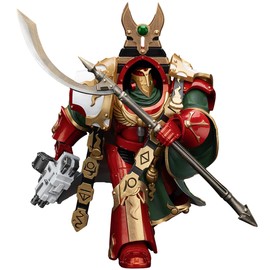JOYTOY 1/18 Action Figure Warhammer 30K The Horus Heresy Thousand sons Legion Praetor in Cataphractii Terminator Armour Collection Model Birthday Gifts 4.84 inch