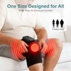 LEERCON Knee Massager with Heat Cordless Heated Knee Brace with