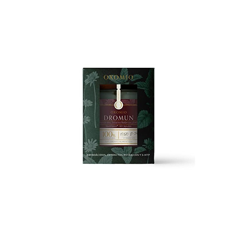 Dromun de OXOMIO - Suplemento Nootrópico 100 Natural (60 Cápsulas)