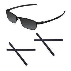 Acefrog 2 Pairs Upgraded Soft Silicone Replacement Temple Sleeve Ear Socks for Oakley Tincup OX3184, Tincup Carbon OX5094 Eyeglasses, Pitchman OX8050 OX8096, Tincup Sunglasses Perfectly Fit, Black