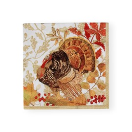 Woodland Turkey Paper Luncheon Napkins - 20 Per Package