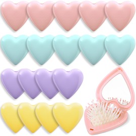 Heart Shape Mini Hair Brush Gifts Bulk for Women Party Favor