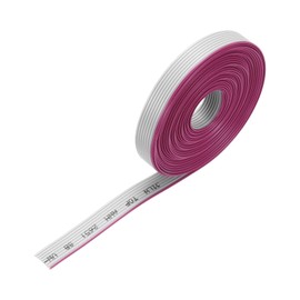 sourcing map IDC Wire Flat Ribbon Cable 4m/13.1ft Length 1.27mm Pitch 8Pin Gray for JTAG/ISP Connecting
