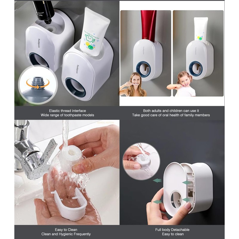 Vivva Toothpaste Dispenser,Automatic Toothpaste Squeezer Dispenser for Kids & Family