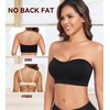 Curyon Strapless Bra Non-Slip Supportive Multiway Bandeau Tube Bra Padded