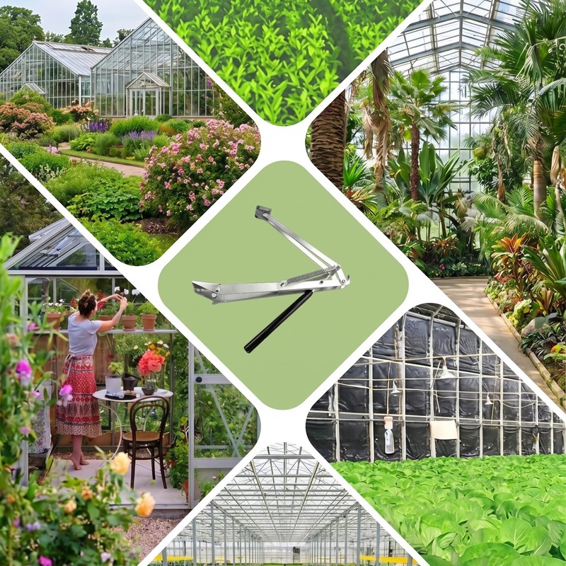 yisanxunshi Greenhouse Automatic Vent Opener (Silver Double Spring1PCS)
