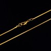 Gold Chain 18K Gold Plated Snake Chains for Necklace Jewelry