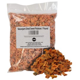 Naturejam Dried Sweet Potatoes 1 Pound Bulk-Heat Sealed in a Poly Bag-Dehydrated Dried Vegetables
