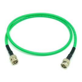AV-Cables 3ft 3G/6G HD SDI BNC Cable Belden 1505A RG59 - Green