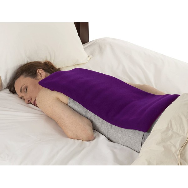 SunnyBay XL Body Heating Wrap, Personal, Reusable, Hot & Cold Compress, Washable Cover, Heat Therapy Pad for Sore Neck, Back & Shoulder Muscle Pain Relief – Non-Electric, Purple