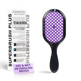 Detangling Brush,1 Pack Detangler Brush, Gentle & Effective Detangling on Wet or Dry Fragile Hair Types,Ultra-light, Detangling Brsuh ventilated and antistatic hairbrush (Purple)