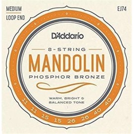 D'Addario EJ74 Mandolin Strings, Phosphor Bronze, Medium, 11-40