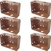 TIHOOD 6PCS 2Inch Blind Brackets Low Profile Box Mounting Bracket
