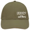 Huuraa Cappy Hat Uropa with Heart Gift Idea, Olive/Beige, Unit
