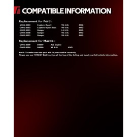 Torchbeam 305mm(12 inch) Front Brake kit| Brake Pads and Rotors Kit Compatible with Front for: 2003-2011 Ford Ranger, 2001-2005 Explorer Sport,Disc Brake Rotors + Ceramic Pads Kit,6pcs,54097 D833