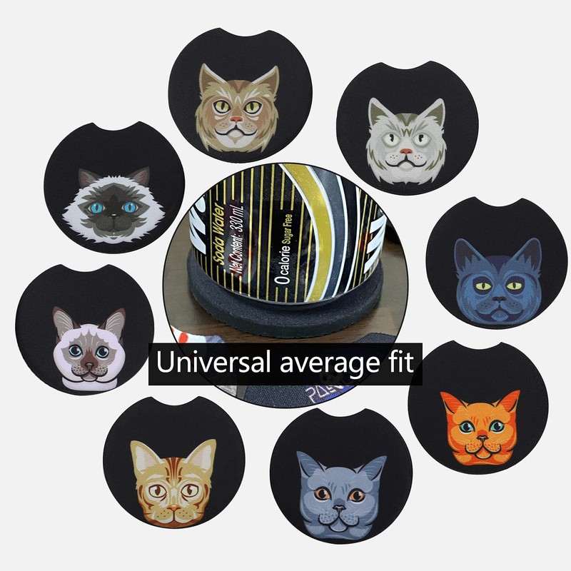 FUN LAVIE Car Coaster 12 Pack Car Cup Holder Coaster