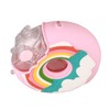 Donut Water Bottle Cute Shape Colorful PC Heat Resistant Portable