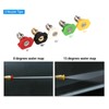 NIHENHAO 5pcs/set Car Wash Nozzle, 1/4" Quick Connector Metal Lance