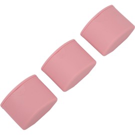 ZJchao Juego de Tarros de Crema de Silicona, Recipientes Portátiles de Maquillaje Recargables de Color Rosa para Viajes con 3 Dispensadores
