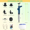 flowlamp Toilet Plunger, High Pressure Air Drain Blaster with Real-Time