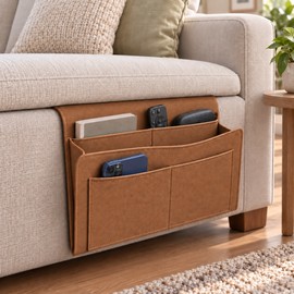 Bedside Storage Caddy for Everyday Organization – Multi-Pocket Hanging Organizer for Bed, Sofa and Desk