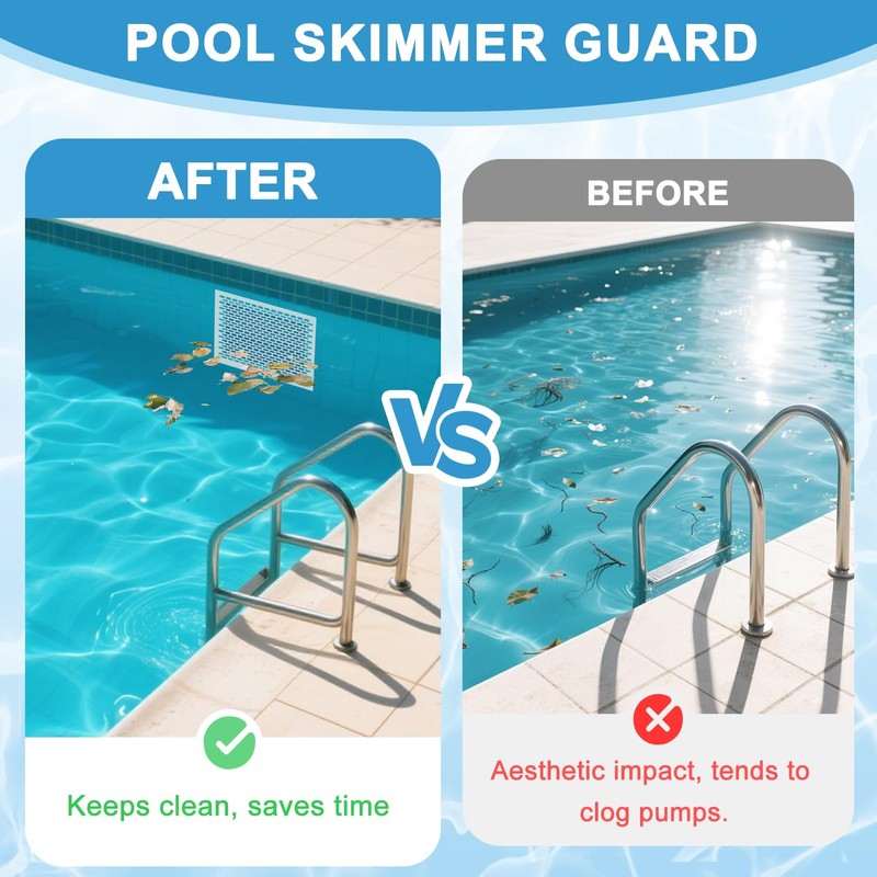 OMKSIH Skimmer Guard Kit Pool Skimmer Screen Guard Cover Swimming