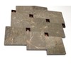 El Greko Maroon 4x4 Brushed Marble Stone Tile Backsplash Wall