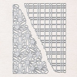 Split Textures Frame Metal Die Cuts Dies Cutting, Split Textures Frame Cutting Dies Metal Cut Stencils DIY Scrapbooking Cards Decorative Embossing Paper Dies for Album Card Making Scrapbooking