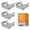 vikofan 8x8 Post Base (7.5x7.5in Actual) 4-Pack - Dacromet Coated