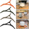 Orange Fuel Canister Stabilizer for Camping Stove Foldable Outdoor Camping