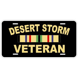 Desert Storm Veteran Novelty Car License Plate