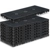 TMINEL 8 Pcs Black Plastic Pallets for Basement Storage Bulk