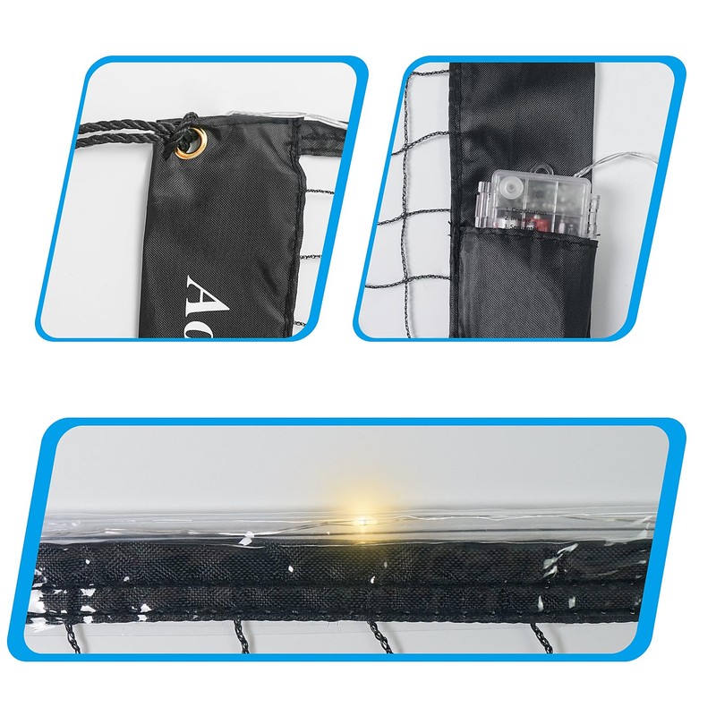 Aoneky Glow in The Dark LED Light Up 32ft Portable