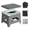 Wanheart Portable Toilet for Adults, Folding Camping Toilet with Lid