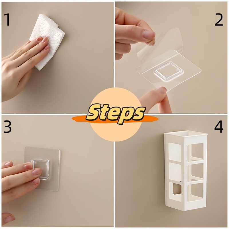 2 Set Hair Tool Organizer Wall Mount, Hanging Bathroom Hair