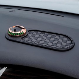 Multifunctional Car Anti-Slip Mat Mobile Phone Holder for Dashboard - Non-Slip Sticky Mount Stand for Car, Adjustable and Secure Grip for Phones, GPS, and Accessories (Rose Gold)