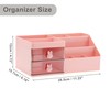 VOCOSTE Makeup Organizer, Cosmetic Organizer W/ 2 Drawer, 8 Grids
