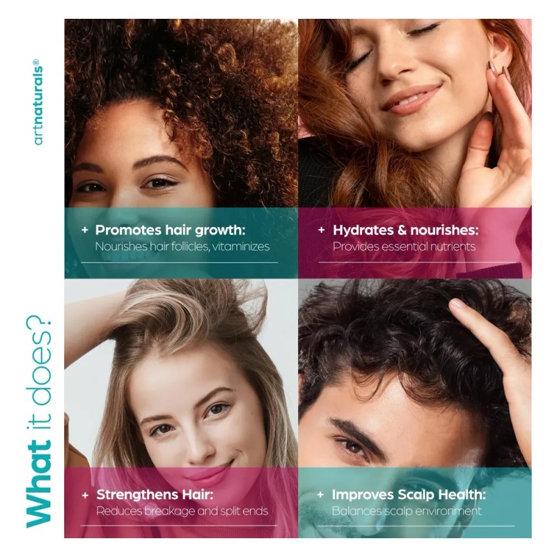 Aceite Para El Cabello Artnaturals Biotina Colágeno Crecimie