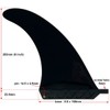 saruSURF US Box 8" Center Fin Skeg Hard Plastic 8"
