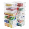 OMNISAFE 6 Quart Stackable Plastic Storage Shoebox, BPA-Free Nestable Container