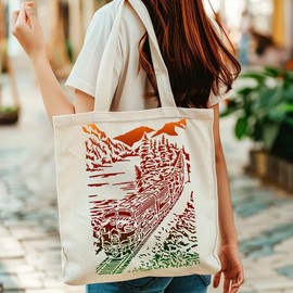 Travel Scenery Train Wall Stencils Template Reusable Spray PaintStencils for Craft Painting On Wood Craft Canvas Walls Wood Furniture Decorations DIY Scrapbooking