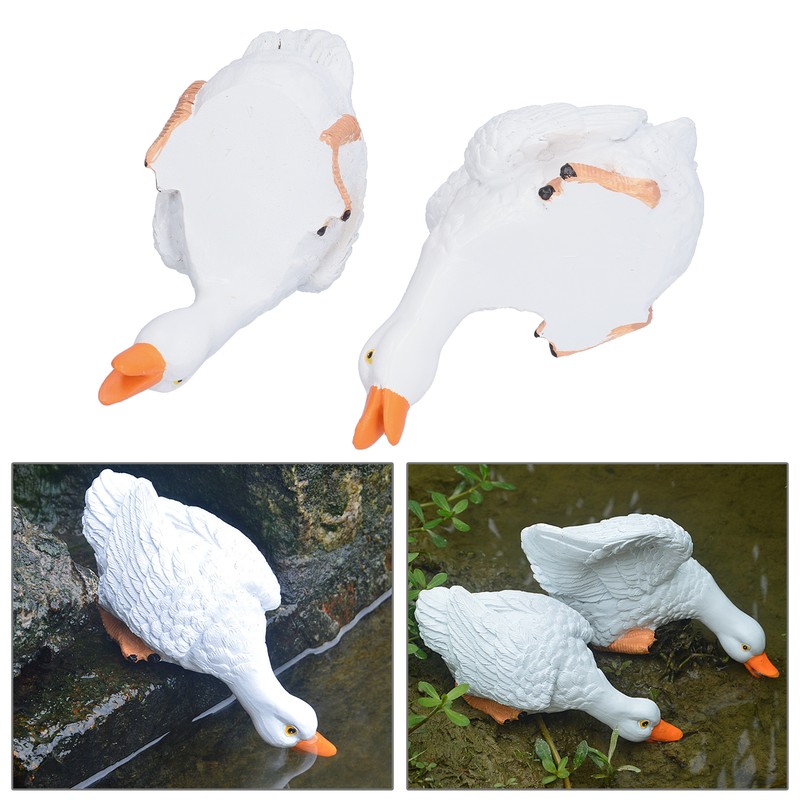 Resin Duck Bonsai Decorations Drinking Duck Landscape Resin Crafts Micro