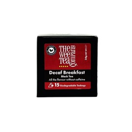 The Wee Tea Company Decaf Breakfast Tea, Imported From Scotland 15 Biodegradable Teabags, Premium Hand-Blended