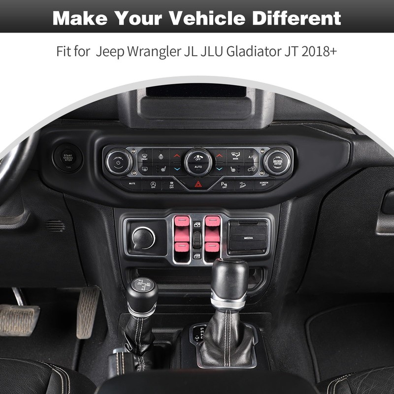 CheroCar for Jeep JL Window Switch Button Cover Trim Interior