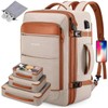Bagsure 42L Travel Backpack, Hidden Straps, 3 Packing Cubes, Laptop