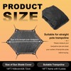 14ft Trampoline Shade Cover, Outdoor Sun Protection Top Cover for