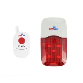 Plug-in Warning Light & Long-Range Emergency Sensor Alarm Bell Siren